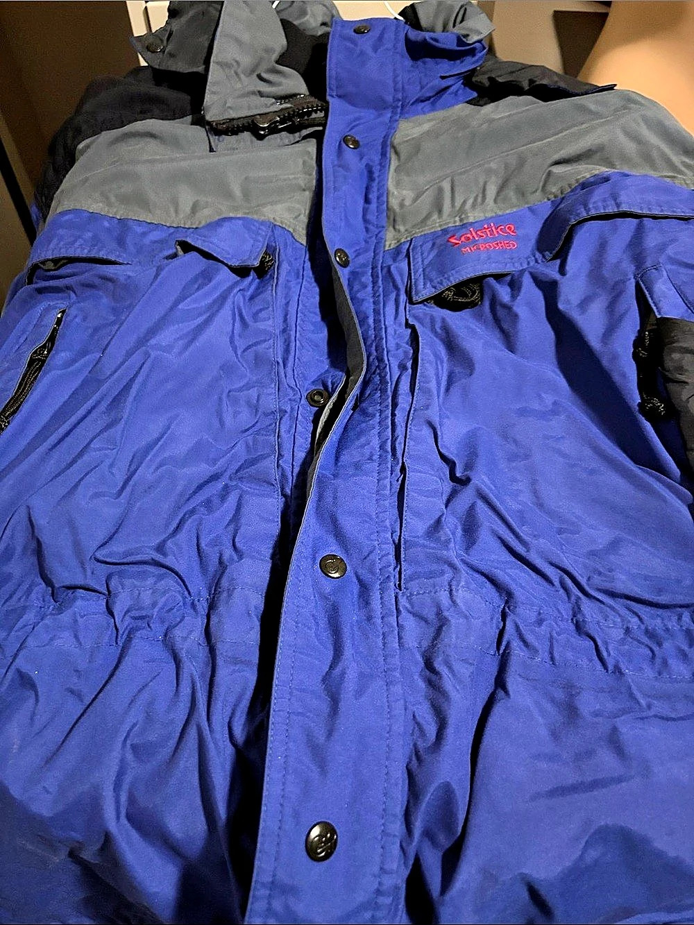 Solstice Microshield Color Block Ski Jacket Size XL Like New
